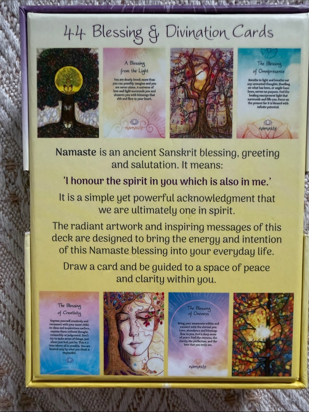 Namaste blessing & divination cards - Picture 2 of 3